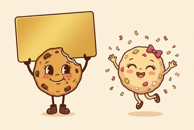 Bite holding a golden ticket